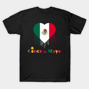 Cinco De Mayo Mexican Flag T-Shirt